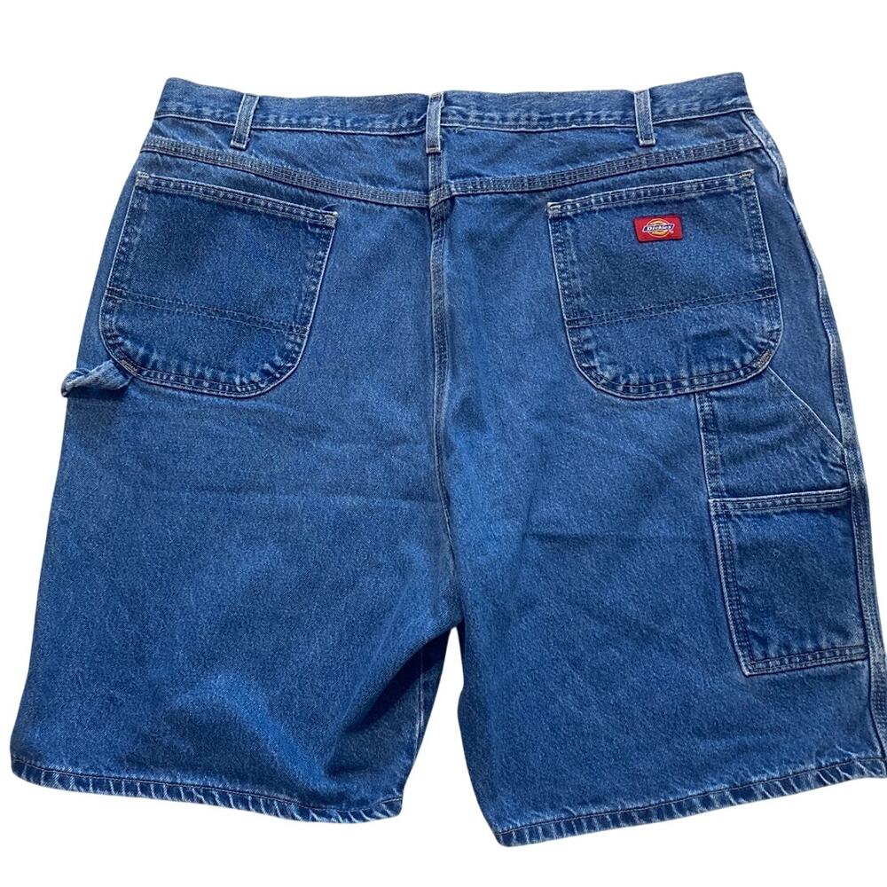 Dickies Men's Denim Carpenter Shorts Relaxed Fit Blue 100% Cotton Size 44